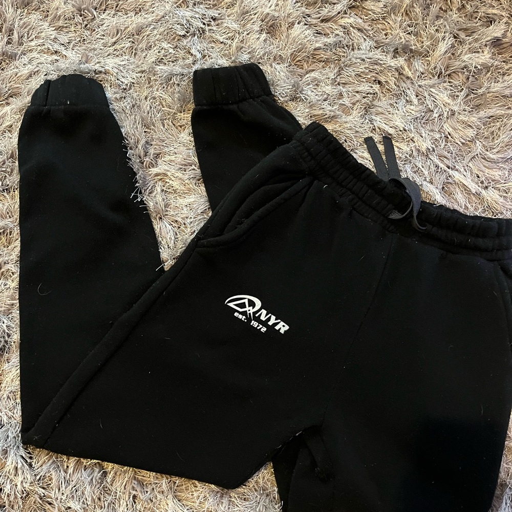 NYR (Burnside) black sweatpants